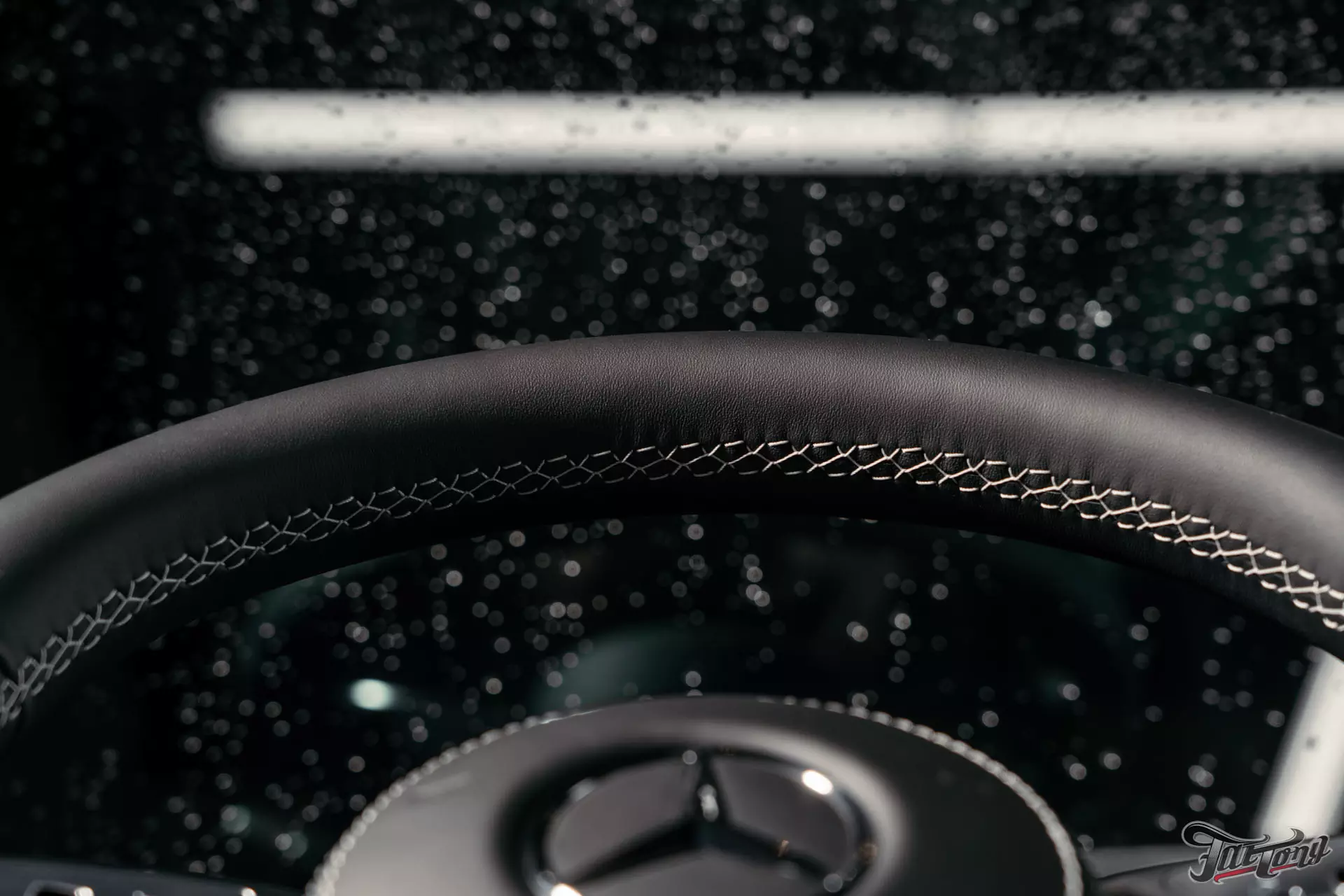 Mercedes G-class. Пошив руля и подушки руля